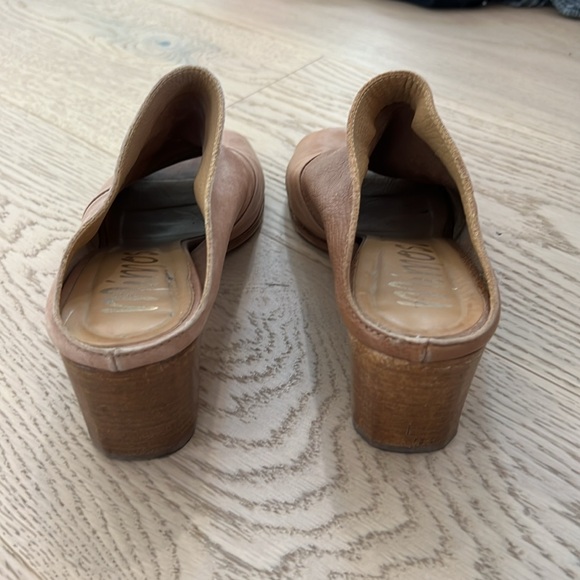 Mimosa Tan Open Toed Mule Sandals - Picture 4 of 5